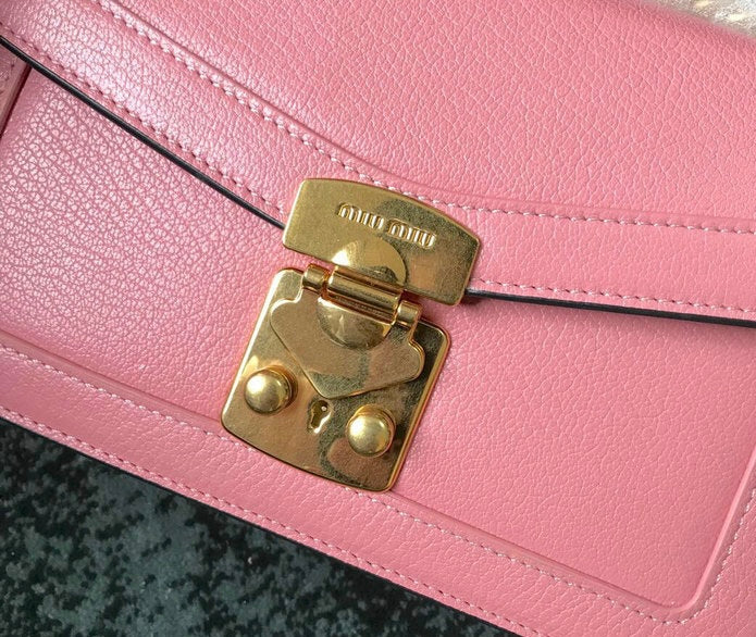 Pink Miu Miu Crossbody Chain Strap