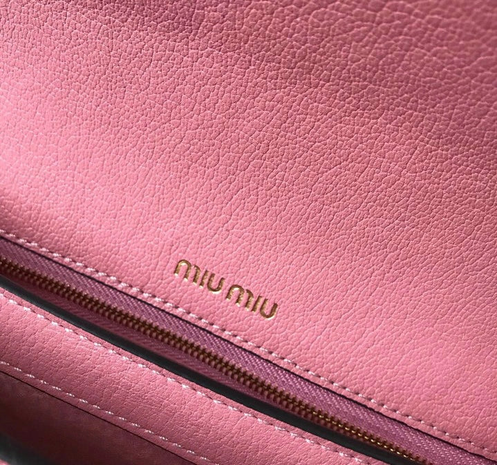 Pink Miu Miu Crossbody Chain Strap
